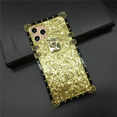 Bling Glitter Square Phone Case For Google 6 Pro Tecno Camon 17 Spark 7