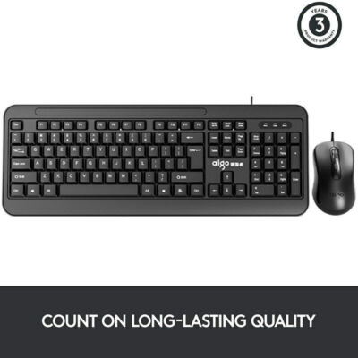 For Windows/MAC AK1801 Wired 104 keys Keyboard & 4800 DPI Mouse Combo Silent Set