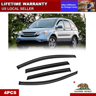 Fits 2007-2011 Honda CR-V CRV Window Visors Vent Sun Shade Rain Guards Deflector