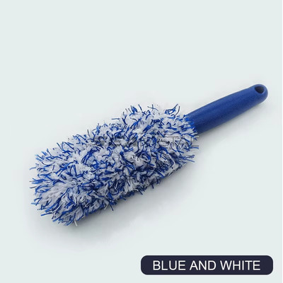 SEAMETAL Car Wheel Tire Rim Cleaning Brush Portable Plush Car Wheel Hub Brush Wa