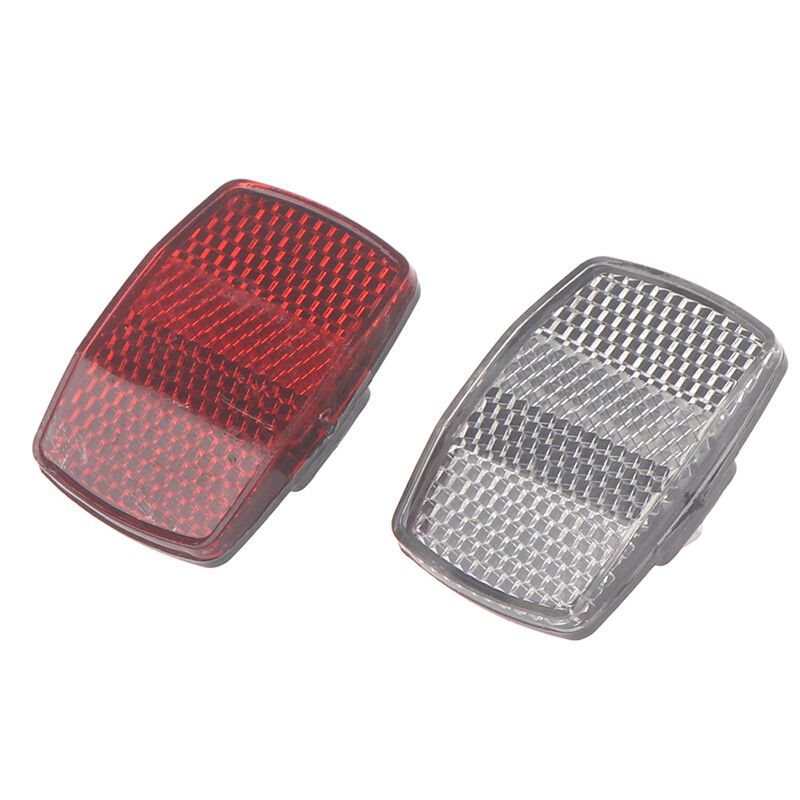 Bicycle Plastic Reflector Tail Light Reflector Front And Rear Warning Tail Li_EN