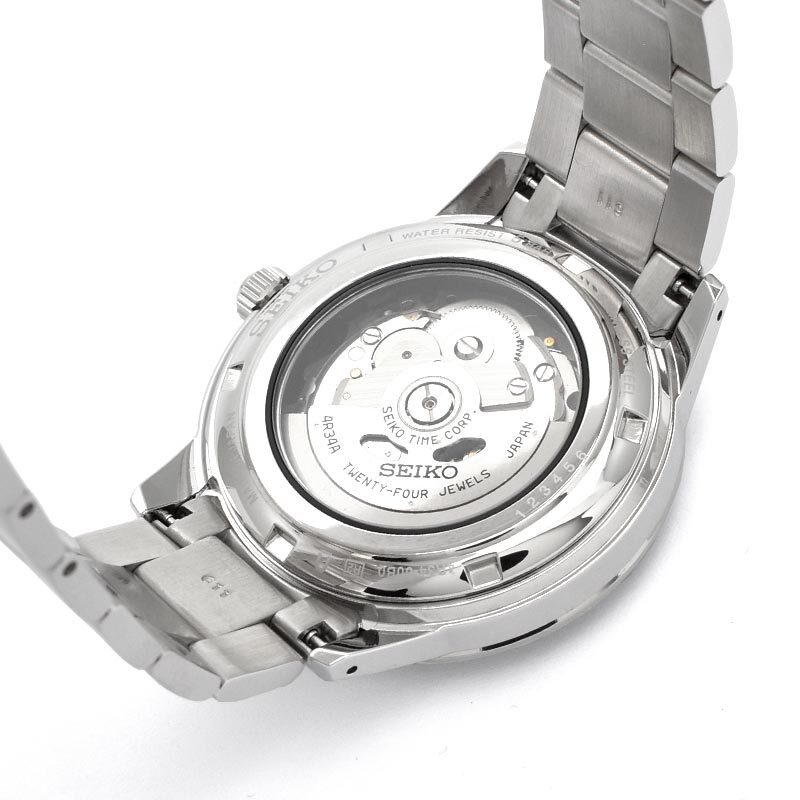 Pre-owned Seiko Presage Sary229 Gmt Automatic Vintage Style 60's Watch 40.8mm
