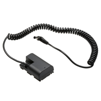 Decoded LP-E6 Dummy Battery DR-E6 DC Coupler Cable for Canon 5D4 7D2 90D R5