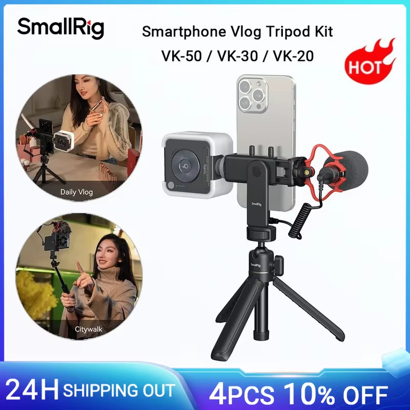 Smartphone Vlog Tripod Kit VK-50/VK-20/VK-30 Advanced Version with 1/4"-20 Screw