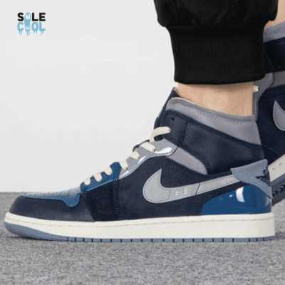 Nike Air Jordan 1 Mid SE Craft Obsidian Blue Men's Shoes DR8868-400