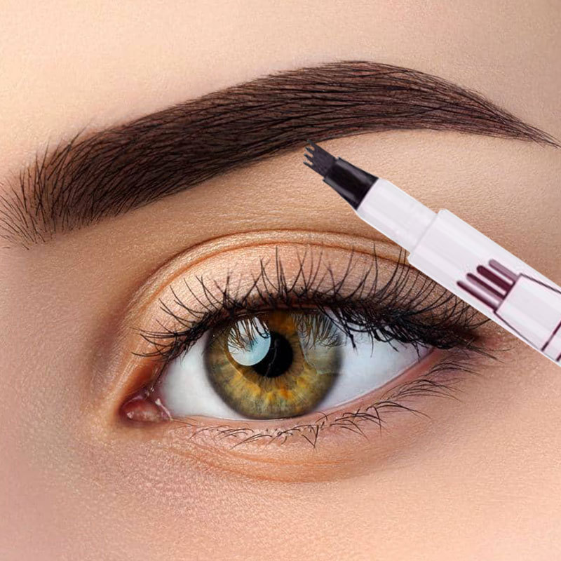 Matita A Sopracciglia Tatuaggio Effetto Naturale Micro Precisione 3 Toni Nuovo Ebay
