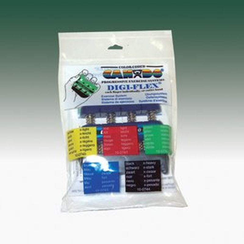 Cando 10-0742 Digi-Flex Hand Exerciser, Finger 5.0 Lb/ Hand 16.0 Lb, Green- Medi
