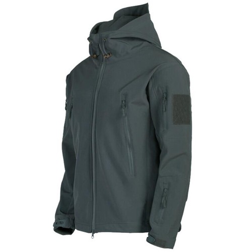 Men's Water Resistant Zip Up Hooded Windbreaker Rain Jacket