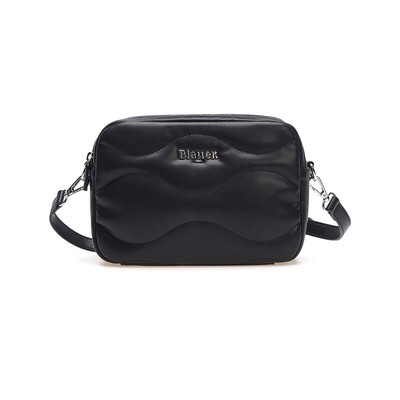 

Сумка с металликом BLAUER F3SMARTY01 /Wav Bag из искусственной кожи с волнами, черная