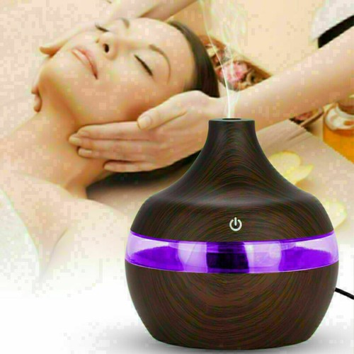 300ml USB Intelligent LED Humidifier Essential Oil Diffuser Aroma Purifier