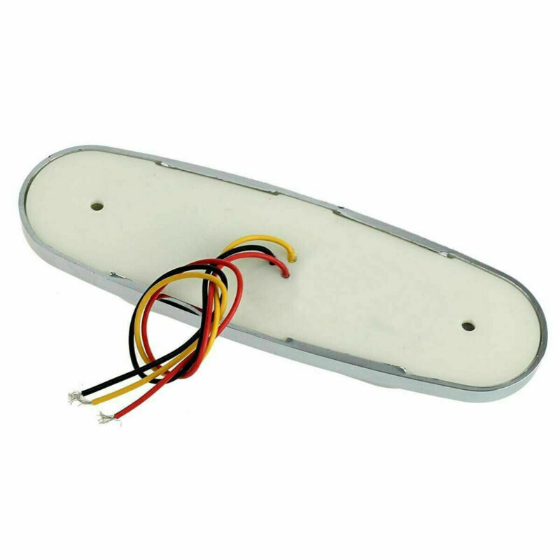 Marker Lights 6.5" LED Truck RV Trailer Oval Clearance Side Light Amber Red