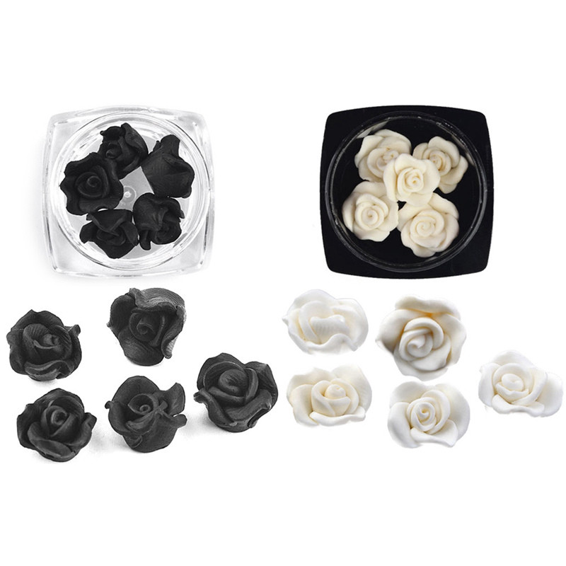 Details About 3d Hand Carved Lifelike Rose Flower Alloy Nail Art Rhinestone Decor Diy Wxm - 