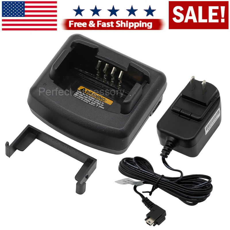 NEW Rapid Charger Set For Motorola RDM2070D 7CH VHF Two Way Radio RDM2070BFAAS
