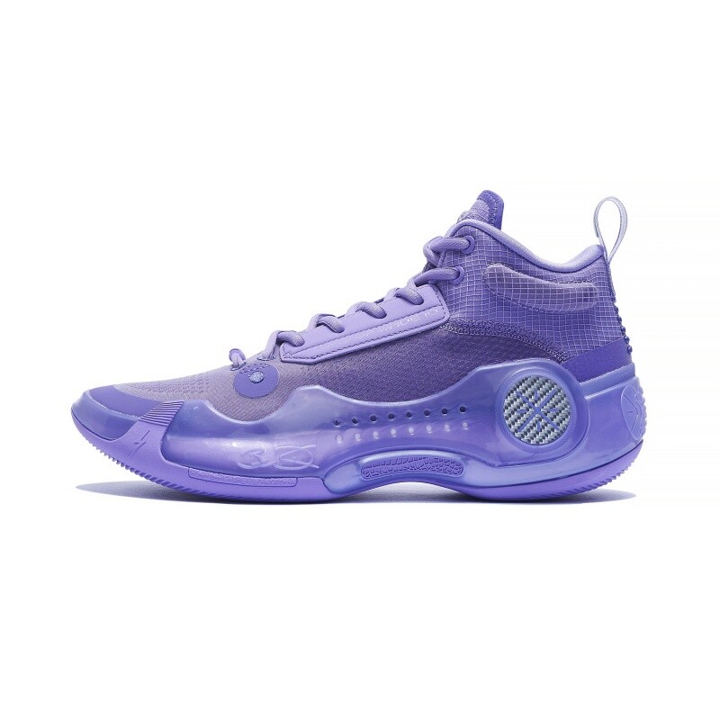 Pre-owned Li-ning Li Ning Way Of Wade 10- Lavender Men's Mid Top Basketball Shoes Abas115-5 In Purple
