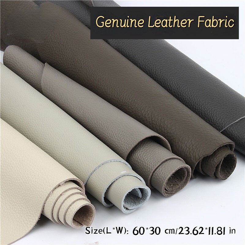 Genuine Leather Fabric First Layer Cowhide Car Seat Cover DIY Craft 30 60CM