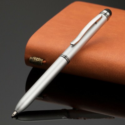 2in1 Capacitive Touch Screen LCD Pen Ballpoint Pen 1mm Black Ink Office Writing