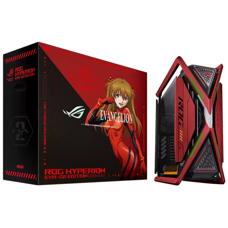 ROG HYPERION EVA-02 EDITION エヴァンゲリオン ASUS ROG Case Hyperion EVA-02 Edition, Expansion slots 9, 3