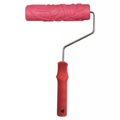 Leaves Pattern Rubber Roller Embossed Texture Pattern Paint Roller Home .h7
