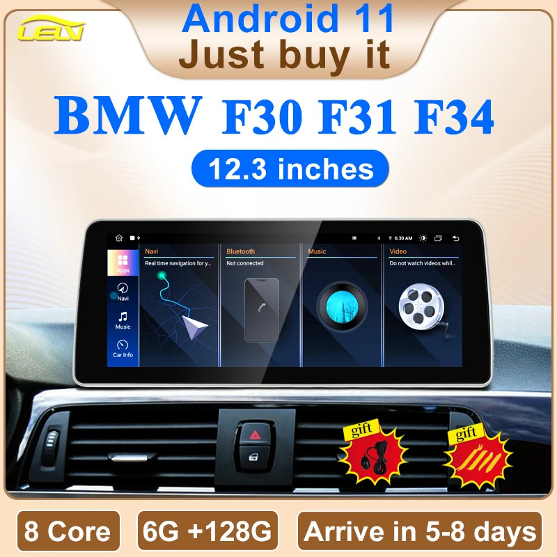 Factory Price ID8 UI 12.3inch Android11 Car Multimedia For BMW F30 F31 F32 F33 V