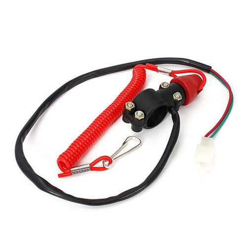 Engine Kill Stop Tether Safety Switch Push Button For Pocket Bike Mini Dirt ATV