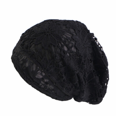 Lace Beanies Women Muslim Hijab Turban Chemo Cancer Hat Bonnet Hat Baggy Slouchy