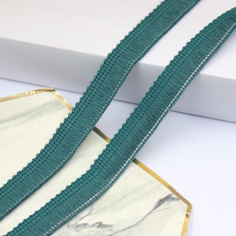 25 m Quasten Spitzenborte 1,5 cm Breite Polyester Deko Einfassung Für DIY Nähen
