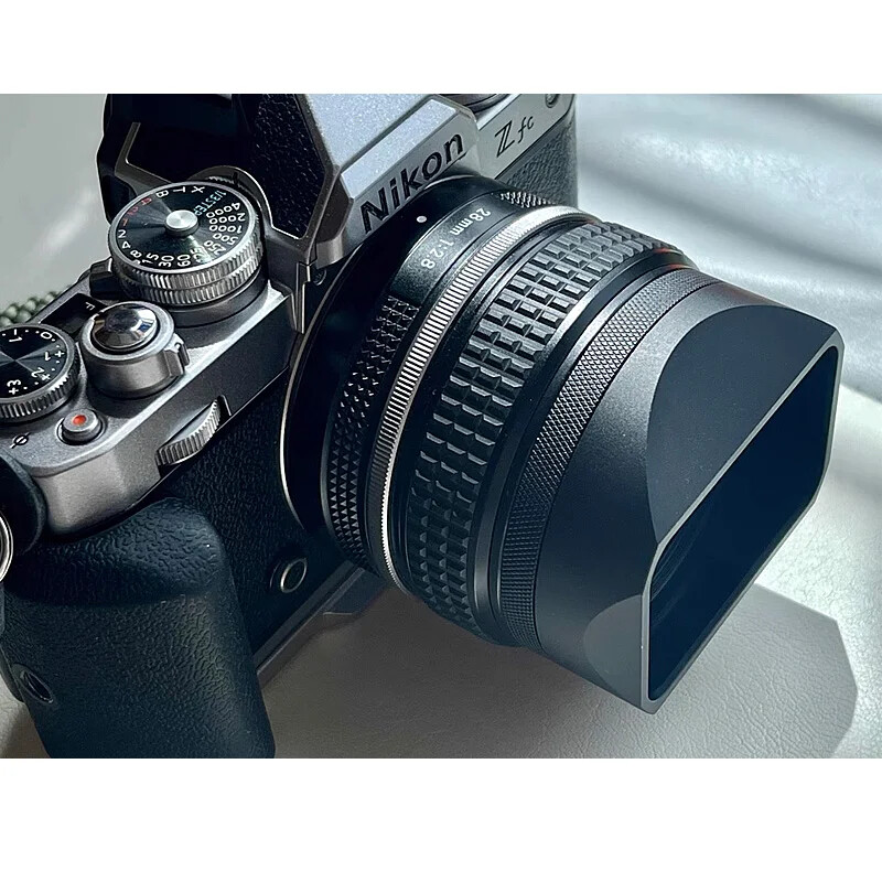 Square Lens Hood For Nikon Z28mm F2.8/Z28mm F2.8SE Z7II Z6II