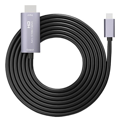 HDMI-Compatible to TYPE-C HD Audio Video Capture Card Cable Adapter Game Live