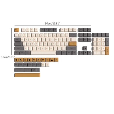 PBT Keycaps Suitable for Cherry MX Key Set Cherry GK61 64 84 96