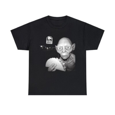 The Lord of the Rings Gollum Taco Bell T-Shirt, Funny Gollum Hoodie