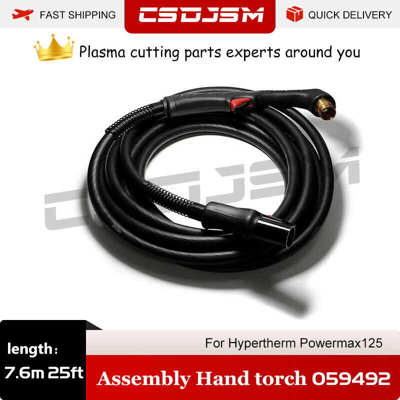 7.6m 25ft 85° 059492 Assembly With Lead For Hypertherm Powermax125 Hand Torch