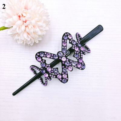   Rhinestone Hollow Hairpin Crystal Barrettes Fashion Hair Accessories Simple