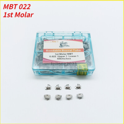50Sets Dental Orthodontic Buccal Tube 1st 2nd Molar Roth/MBT 022/018 Mesh Base