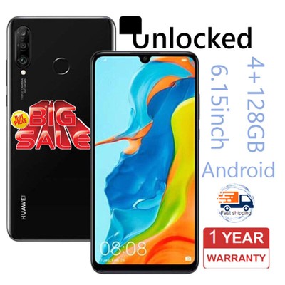 New Huawei P30 Lite 4+128GB Unlocked Android Smartphone Dual SIM (SIM + SIM)