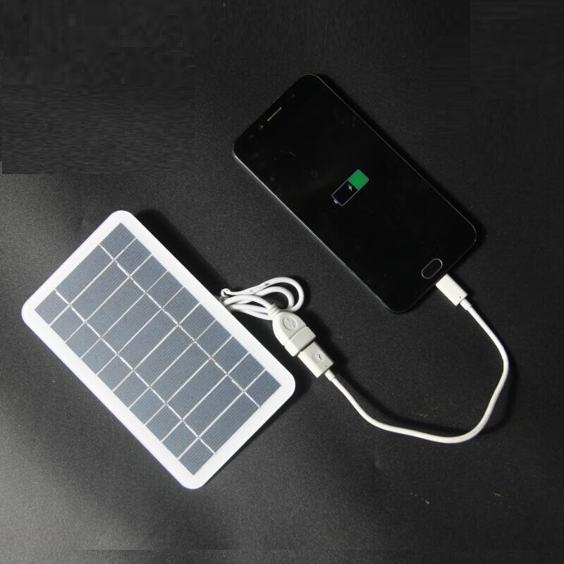 USB Solar Panel Power Bank for Outdoor Camping Hiking Phone Charger 5V Portable