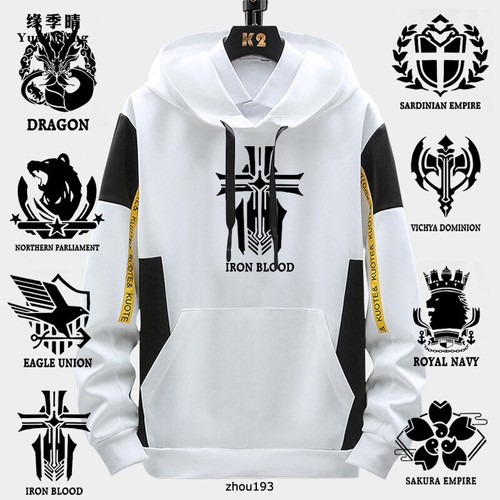 Azur Lane Cosplay Unisex Hoodie Long Sleeve Pullover Coats