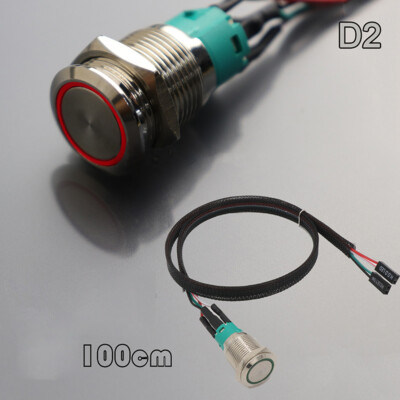 PC Host Start Power SW Button Switch Computer Reset SW Button Switch With Ca..x