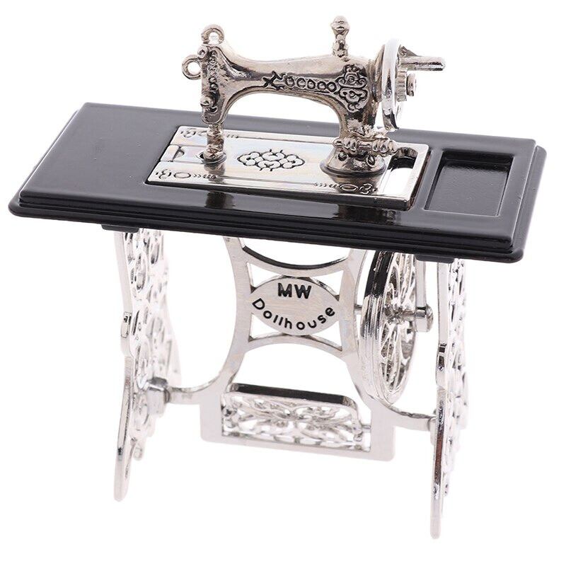 1:12 Furniture Sewing Machine Head Living Room For Doll Dollhouse Miniatures DIY