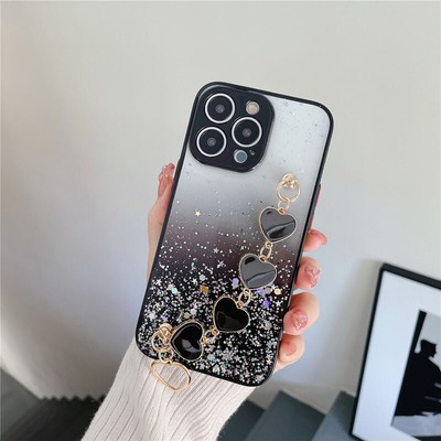 Cover Luxury Love Bracelet Bling Glitter Case For Huawei P40 Honor 50 Pro Lite