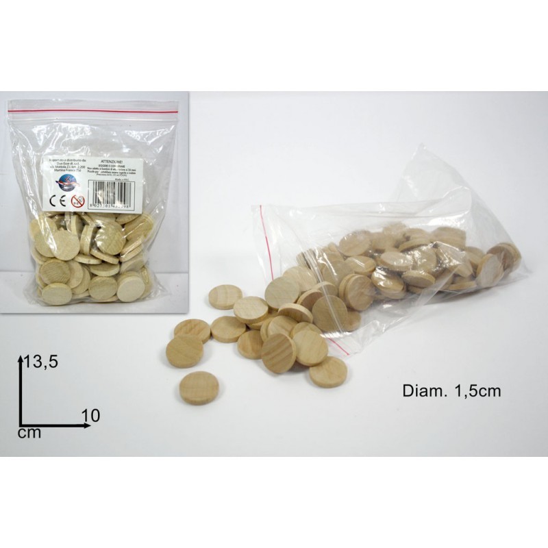 Set 90 Pz Coprinumeri Chip Tombola Legno Bingo Natalizio Festa Gioco Natale dfh