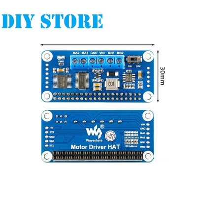 Raspberry Pi 4 B 3B Development Board Module DC Motor Driver HAT I2C Interface