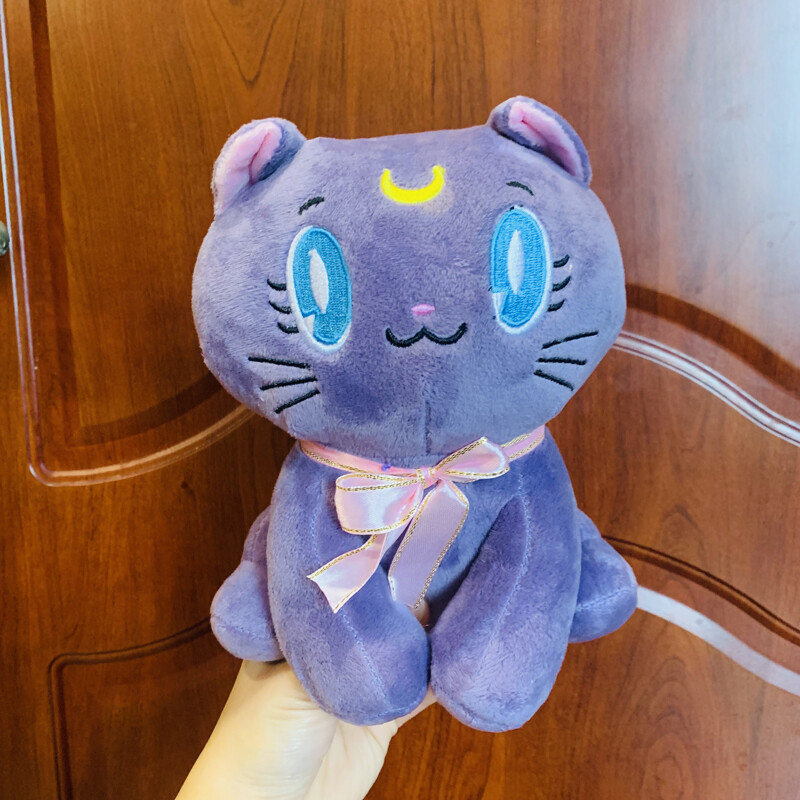 Luna Anime Plush Doll Stuffed Toy Fluffy Cute Girl Gift Purp