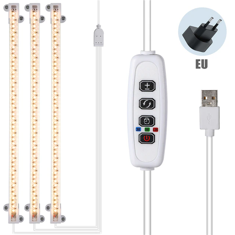 Indoor Dimmable Led Grow Light Phyto Lamp Timer with Power Hydroponic Kits Full