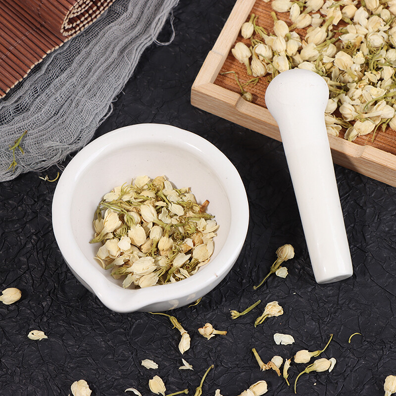 Porzellan Mörser und Stößel Gewürz Kräutermühle Rührschüssel Crushe LTKj