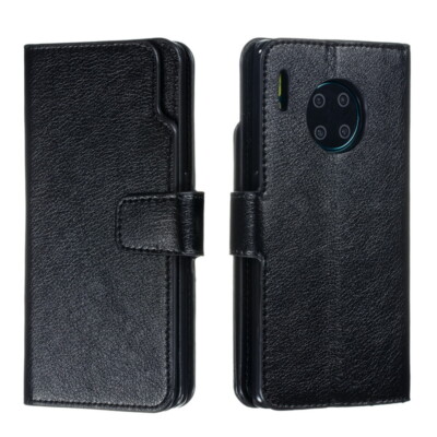 Buckle PU Leather Card Case For Huawei P30 P20 Mate 10 Pro Flip Shockproof Cover