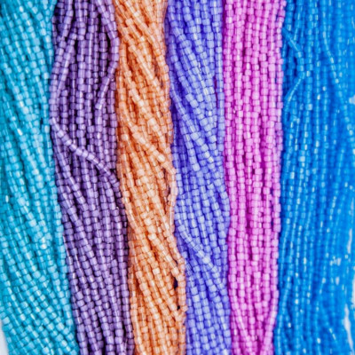 Czech 9/0 3cut Preciosa Hex Cut Satin Mermaids Bundle Glass Seed Beads