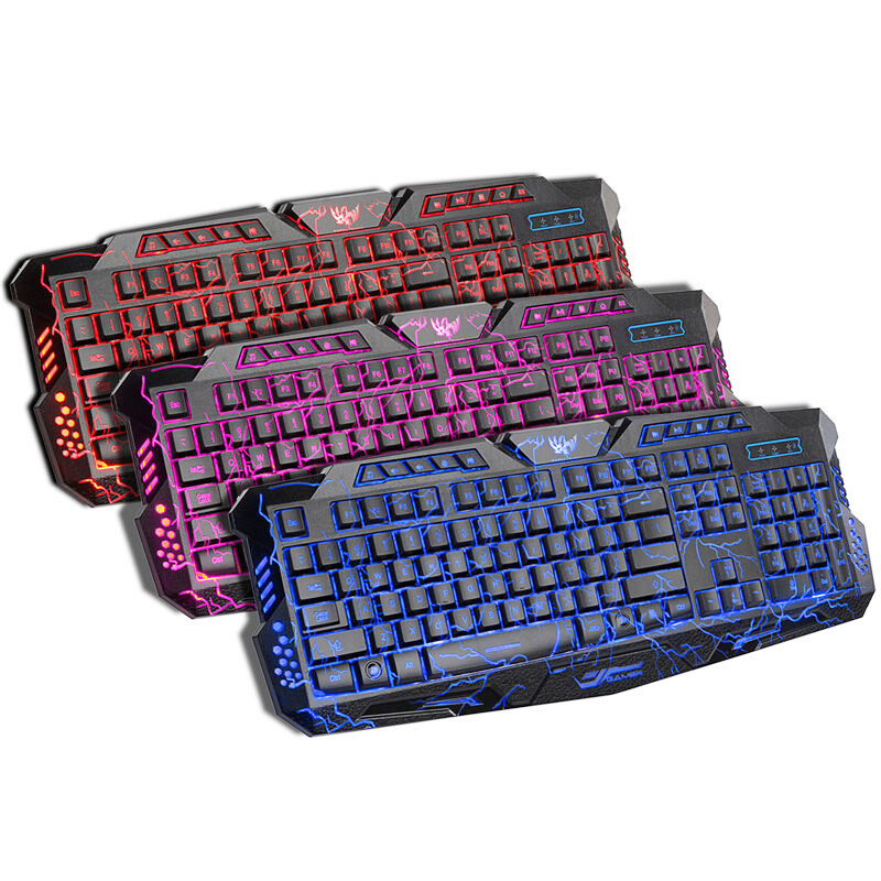 Waterproof Gaming Keyboard LED USB Breathing Keyboard For Computer Parts New 1pc