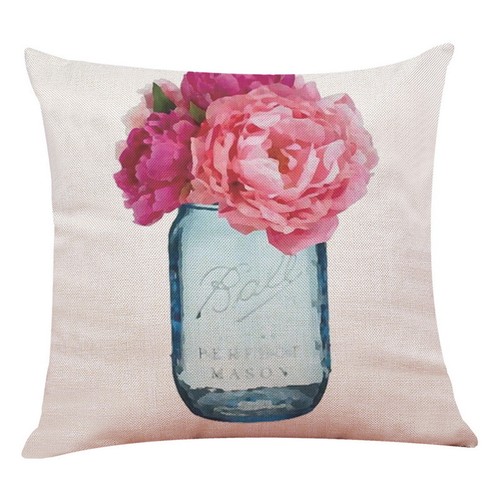 JO Tier Pet Floral Kissenbezüge Auto Sofa Kisenhülle Taille Kissen Bezug Deko