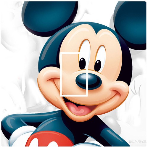 Autocollant Mickey Mouse en vinyle blanc pour voiture et