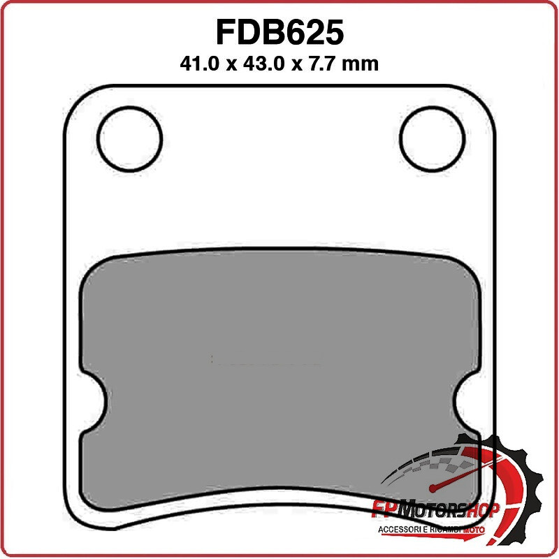 PASTIGLIE FRENI PER MOTO FDB625EF BS VILLA ZX 50 93>93 HONDA XR BAJA 94>94